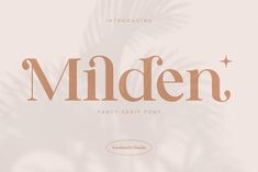 the word milden is written in two different languages, and it appears to be made from