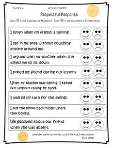 a printable worksheet to help students understand the feelings and feelings in their speech