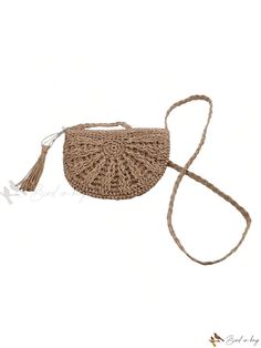 Bird in Bag - Stylish Hand Woven Crossbody Bags for Women: Handcrafted Straw Shoulder Bags Perfect for Summer, Casual Events, Vacation, and Beach; Compact and Chic Messenger Handbags Brown Portable Straw Bag For The Beach, Brown Portable Straw Bag For Beach, Portable Brown Straw Bag For Beach, Beige Bags For Beach Season Gift, Portable Satchel Straw Bag For Beach, Beach Portable Satchel Shoulder Bag, Summer Satchel Shoulder Bag Gift, Portable Satchel Shoulder Bag For Beach, Beige Portable Shoulder Bag For Beach