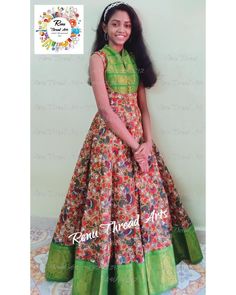 Border Dress Design, Kalamkari Anarkali Designs, Designer Bridal Blouse, Party Wears, Simple Frocks, Kids Blouse