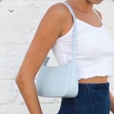 Small Faux Leather Shoulder Bag With One Strap, Zip Closure And Lining. Light Blue Under Arm Bag. All Accessories Are Final Sale. Fabrics: Shell: 100% Polyurethane, Lining: 100% Polyester Measurements: 9.5" (24 Cm) Length, 2" (5 Cm) Width, 5" (13 Cm) Height, 14.5" (37 Cm) Full Height Made In: China Nwt Pastel Blue Bag Outfit, Blue Faux Leather Shoulder Bag, Blue Faux Leather Bags For Daily Use, Blue Faux Leather Shoulder Bag For Everyday Use, Blue Faux Leather Bag For Daily Use, Trendy Blue Faux Leather Bag, Trendy Light Blue Leather Bag, Everyday Light Blue Shoulder Bag With Zipper, Chic Light Blue Leather Bag