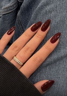 Fashionable Nails, Inspiration Nails, Dark Red Nails, Maroon Nails, Cherry Nails, Nails Fashion, Designs Nail