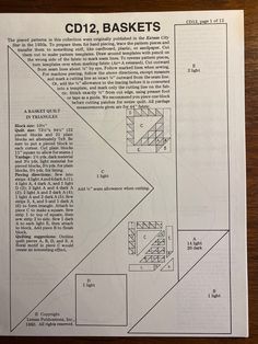 an instruction manual on how to use cd 12 baskets