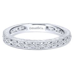 14k White Gold Intricate Cutout Diamond Stackable Ring Stackable Diamond Rings, Rings Fashion, Ladies Diamond Rings, Engagement Ring Styles, Diamond Fashion, Gold Diamond Rings, Gold Fashion, White Gold Diamonds, Ring Designs