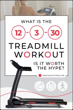 a woman on a treadmill with the text what is the 12 - 30 treadmill workout