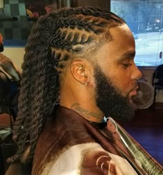 Male Locs, Men Loc Styles, Style Locs, Men Locs, Mens Dreadlock Styles, Cornrow Styles For Men, Men With Locs, Loc Styles For Men