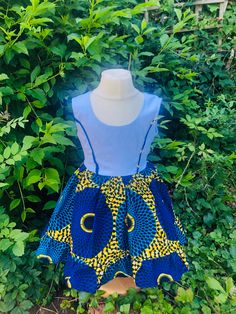 African print dresses/ summer dresses/occasions kids dresses Fitted Sleeveless Patterned Dress, Cotton Sundress For Party, Cotton Party Sundress, Playful Multicolor Twirl Dress For Summer, Blue Cotton Summer Dress, Blue Summer Cotton Dress, Cotton Sundress For Summer Party, Summer Party Cotton Sundress, Playful Sleeveless Twirl Dress For Summer