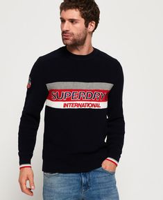 Adidas Shoes Mens, Superdry Mens, Sweet Shirt, Men's Sweaters, Cotton Jumper, Outfits Casual, Fall Shopping, Mens Jumpers, Women Pullover