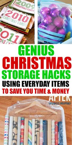 christmas storage hacks using everyday items to save you time and money