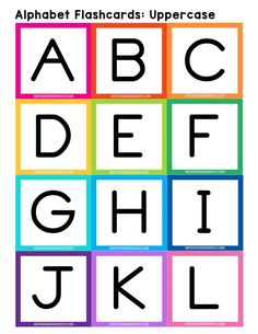 the alphabet flashcards uppercase and lowercase