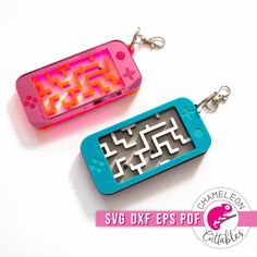 Gamer Maze Keychain for Laser cutter svg dxf eps pdf SVG DXF PNG Cutting File Laser Ideas Acrylic, Laser Cut Magnets, Laser Acrylic Projects, Glowforge Acrylic Projects, Acrylic Laser Projects, Laser Keychain, Laser Cnc Machine, Acrylic Projects, Glowforge Ideas