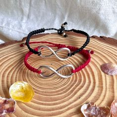 Simple, minimalist, macrame bracelet with a central connector representing infinity.  The bracelet can be made in 10 different colors with waxed polyester thread (linhasite) and fits around the wrist with a sliding clasp. The central charm is made of stainless steel. The length is from 6" (15 cm) to 8" (19 cm) (the size of your wrist). If you want another size, please contact me. The infinity charm is 1.25" (3 cm) long. The bracelets are water resistant and are designed for everyday wear. Perfect as a friendship bracelet, as a gift to someone else or as a gift to yourself. The bracelet is perfect for women and men. This Infinity Bracelet will be your favorite bracelet. The time I need to make them and send them is from 1 to 3 days. Then I send it certified by Correos Spain.  Please, it is Silver Friendship Bracelets With Waxed Cord As Gift, Minimalist Nylon Cord Jewelry For Friendship, Minimalist Nylon Cord Friendship Bracelet As Gift, Trendy Adjustable Infinity Bracelet, Minimalist Braided Waxed Cord Bracelet As Gift, Adjustable Infinity Friendship Bracelets, Minimalist Nylon Cord Braided Bracelet As Gift, Adjustable Minimalist Macrame Jewelry, Trendy Macrame Jewelry As Gift