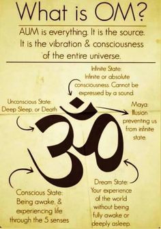 an old poster with the words what is om? and other information about it in english