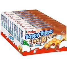 kinder happy tipo cacaco milk chocolate bar display box, 12 count