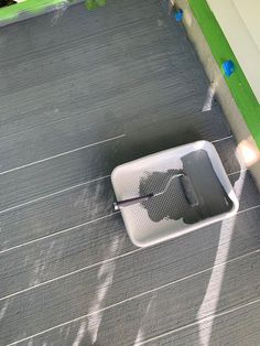 an aerial view of a toilet on the ground