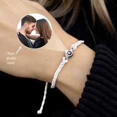 Black Metal Bracelet, Lily Jewelry, Memorial Bracelet, Photo Charms, Photo Pendant, Phone Camera, Bracelet Style, Photo Bracelet, Braided Bracelets