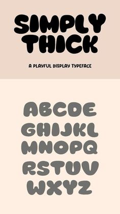 some type of font and numbers that can be used to spell out the word, simply thick