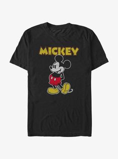 Lightweight 100% combed ring spun cottonWash cold; dry lowImportedListed in men's sizes Disney Christmas Vacation, Mickey Mouse Classic, Mickey Mouse Shirts, Tall Hoodies, Plus Size Swim, Plus Size Fits, Swim Fashion, Top Graphic Tees, Sweaters And Jeans