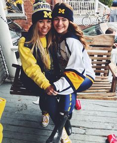 University of Michigan Michigan Outfit, Michigan Game Day, University Goals, Game Day Fashion, Hockey Outfits, University Outfits, Goals Football