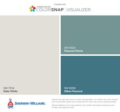 the color scheme for colorsnap visualizer is shown in blue, green and white