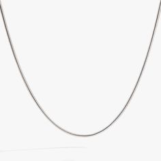 Discover effortless chic with the Round Herringbone Chain Charm Necklace Base, featuring a sleek and smooth design that exudes timeless sophistication. Perfect for layering or wearing solo, this versatile piece adds a touch of polished elegance to every look. Attach trendy, custom charms that tell your unique story and create a look that's uniquely yours. Crafted to be worn every day, the stainless steel finish bracelet is water, scratch and tarnish-resistant. Our innovative charm threading tool Modern White Gold Snake Chain Necklace, Classic Silver Snake Chain Necklace With Adjustable Chain, Classic Metal Necklace With Snake Chain, Minimalist Sterling Silver Snake Chain Necklace, Silver Classic Snake Chain Necklace, Classic Silver Snake Chain Necklace For Everyday, Minimalist White Gold Chain Necklace, Minimalist Silver Snake Chain Necklace, Minimalist Snake Chain Necklace With Box Chain For Everyday