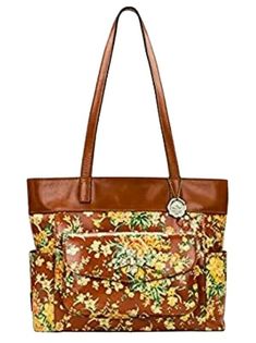 Patricia Nash Alviano Leather Shopper Tote-Vintage Botanical Garden-NWT-Original Price $249.00              HAS ORIGINAL TAG & CARE TOTE Patricia Nash Alviano Leather Shopper Tote Made to carry everything but the kitchen sink! The Alviano is a unique piece of wearble artistry that merges high-quality leather and handcrafted detail with utilitarian pockets and a super-spacious interior. It's truly the perfect accessory for shopping excursions ... so we had to name it as such. Color Choices: Vinta Vintage Leather Bags For Spring, Travel Floral Print Leather Shoulder Bag, Leather Shoulder Bag With Floral Print For Travel, Leather Travel Bag With Floral Print, Leather Floral Print Shoulder Bag For Travel, Brown Leather Bag With Floral Print, Vintage Floral Print Shoulder Bag For Spring, Vintage Floral Print Shoulder Bag, Spring Vintage Floral Print Shoulder Bag