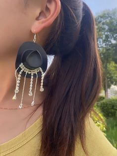 Did someone say cUte-AS-A-BuTToN? These earrings are to-die-for! Snag 'em in Black, Red, or White. Earrings 4.7 inches H x 1.9 inches W. [IMP-SH sj2308157742291544] Cowboy Hat Earrings, Camo Cardigan, Headband Pattern, Cute Butterfly, White Turquoise, Jasper Stone, White Earrings, Butterfly Pattern, Still Water