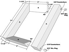 the diagram shows how to make a diy box