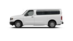 a white van is shown on a white background