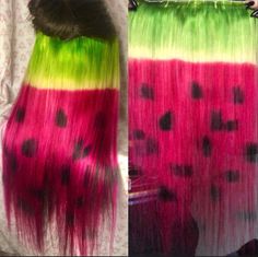 Watermelon Hair, Hannah Williams, Peach Hair Colors, Olive Hair, Festival Hair Accessories, Color Melt, Highlighted Hair