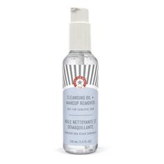 First Aid Beauty's Cleansing Oil & Makeup Remover melts makeup and cleanses in a single step, leaving skin clean & makeup-free with no oil residue. This sulfate-free, hybrid formula starts as a gel-oil texture that helps dissolve impurities, SPF & makeup, including long-wear and waterproof. It transforms into a foam when combined with water to deliver a gentle double cleanse that leaves skin completely clean without feeling dry or stripped. Melted Makeup, Oil Face Cleansing, Long Wear Makeup, Spf Makeup, Double Cleanse, Oil Makeup Remover, Daily Face Wash, Dry Face, Beauty Oil