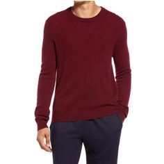 Atm Anthony Cashmere Crew Neck Sweater Burgundy Size L Style: Am7170-Yag Materials: Cashmere Features: Crew Neck; Long Sleeves Fit Type: Regular Care: Dry Clean Condition: New Original Price:$295 Burgundy Sweater, Sweaters Crewneck, Crew Neck Sweater, Neck Sweater, Men Sweater, Cashmere, Dry Clean, Long Sleeves, Man Shop