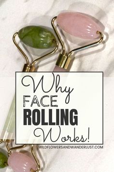 Just by adding this quick routine to your daily skincare you'll be amazed at all the benefits! WildflowersAndWanderlust.com #healthyskin #healthy #natural #lookyounger #facerolling #jaderoller #skincare How To Roll Your Face, How To Jade Roll Face, Face Roller Routine, Jade Roller Benefits, Rolling Face, Jade Rollers, Face Massage Roller, Nail Growth Tips, Jade Face Roller