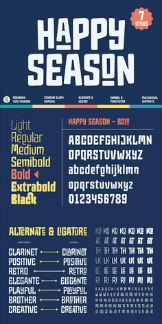 the happy season poster with different font and numbers