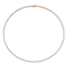 18k gold large diamond hepburn choker.  12.9cts diamonds  16 inches in length #AKHCK-50 White Rose Gold, Choker, 18k Gold, Chain Necklace, Diamonds, White Gold, Yellow Gold, Rose Gold, Chain