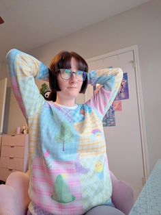 Kidcore Pastel Rainbow Sweatshirt - Etsy