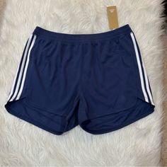 Navy Blue Has A Drawstring No Liner Looser Fit Waistband Is Approximately 17 Inches Across When Laying Flat Inseam Is Approximately 3.5 Inches Ynf 9459 Adidas Shorts Women, Black Adidas Shorts, Adidas Supernova, Shorts Adidas, Soccer Shorts, Adidas Originals Women, Navy Blue Shorts, Birthday List, Adidas Shorts