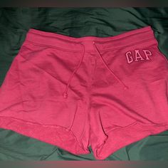 Brand New! Never Worn Perfect For Lounge/Sleep/Active Wear Size Large, Fits M/L Jawstring To Tie Tighter Deep Pink/Red/Mauve Color Mid Rise, Waist Band Can Be Folded Over As Well Sporty Cotton Shorts By Gap, Gap Sporty Cotton Shorts, Gap Pink Shorts, Gap Cotton Shorts For Loungewear, Gap Cotton Pajama Shorts Casual Style, Gap Cotton Casual Pajama Shorts, Gap Casual Cotton Pajama Shorts, Gap Cotton Loungewear Shorts, Casual Gap Pajama Shorts