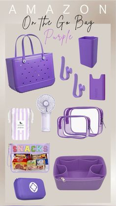 Fun accessories to add to your bogg bag or any on the go bag!!   *affiliate links* Purple Bogg Bag, Bog Bag Ideas, Bogg Bag Gift Basket Ideas, Bogg Bag Aesthetic, Bogg Bag Gift Basket, Bogg Bag Uses, Cna Aesthetic, Bogg Bag Accessories, On The Go Bag