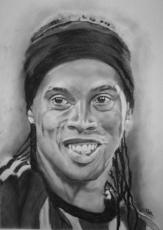 a drawing of a smiling man with dreadlocks