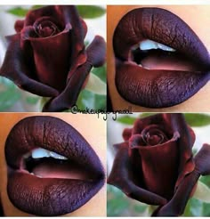 Burgundy lip Badass Makeup, Maquillage Kylie Jenner, Orange Lips, Melt Cosmetics, Dark Lipstick, Black Lipstick, Gothic Makeup, Goth Makeup, Dark Makeup