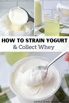 how to train yogurt and collect whey in the morning or night time