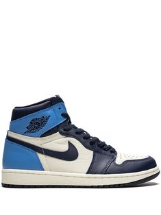 Jordan Air Jordan 1 Retro High OG obsidian/university Blue - Farfetch Exfoliate Legs, Sepatu Air Jordan, Obsidian Jordan, Jordan Collection, Jordans Retro, Jordan Model, Jordan Shoes Girls, Jordan Retro 1, Air Shoes