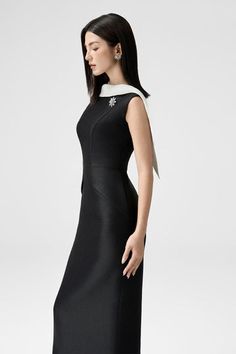 Monarch Sheath Boat Neck Taffeta Midi Dress | MEAN BLVD Elegant Evening Dress With Fitted Bodice And Boat Neck, Elegant Boat Neck Gala Dress, Elegant Boat Neck Dress For Gala, Elegant Fitted Evening Dress With Boat Neck, Formal Fitted Evening Dress With Boat Neck, Elegant Evening Dress With Boat Neck, Formal Boat Neck Evening Dress, Elegant Boat Neck Dress With Fitted Bodice, Chic Boat Neck Midi Dress For Formal Occasions