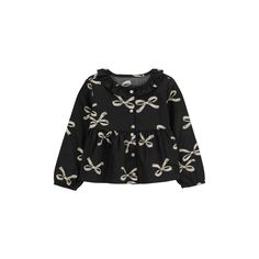 Spruce up her wardrobe with this toddler girls' bow print blouse from Carter's. Click on this KIDS APPAREL & SHOES GUIDE to find the perfect fit and more! Spruce up her wardrobe with this toddler girls' bow print blouse from Carter's. Click on this KIDS APPAREL & SHOES GUIDE to find the perfect fit and more! FEATURES Crewneck Button closure Long sleeves Elastic waistband Allover bow print Twill constructionFABRIC & CARE Cotton twill. Machine wash ImportedRESPONSIBLE Tested for harmful substances Cute Spring Blouse With Bow, Cute Black Blouse With Ruffles, Fall Cotton Top With Bow Detail, Long Sleeve Tops With Bow Tie For Fall, Black Top For Playtime In Spring, Black Tops For Playtime In Spring, Cute Tops With Bow Print For Spring, Cute Black Cotton Blouse, Spring Long Sleeve Top With Bow Tie