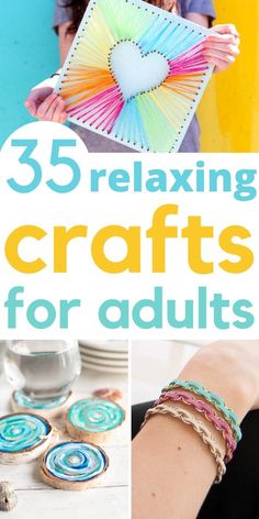 25 relaxing crafts for adults that are easy to make and great for the whole family