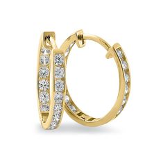 Height: 17mm

Width: 2.3mm

Thickness: 1.3mm



Stone material: clear cubic zirconia

Stone shape: round

Total number of CZ stones: 15

Stone setting: channel setting



Metal: Solid 14K Yellow Gold

Finish: high polish Bracelet Gift Box, Channel Setting, Butterfly Earrings Stud, Costume Jewelry Earrings, Stone Setting, Diamond Hoop Earrings, Yellow Gold Earring, Lovely Earrings, Heart Earrings Studs