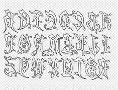 an ornate alphabet with the letter k in cursive font