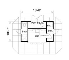 the floor plan for a small bathroom and living room in a home with an attached loft