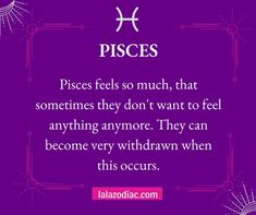 pisces quote on purple background